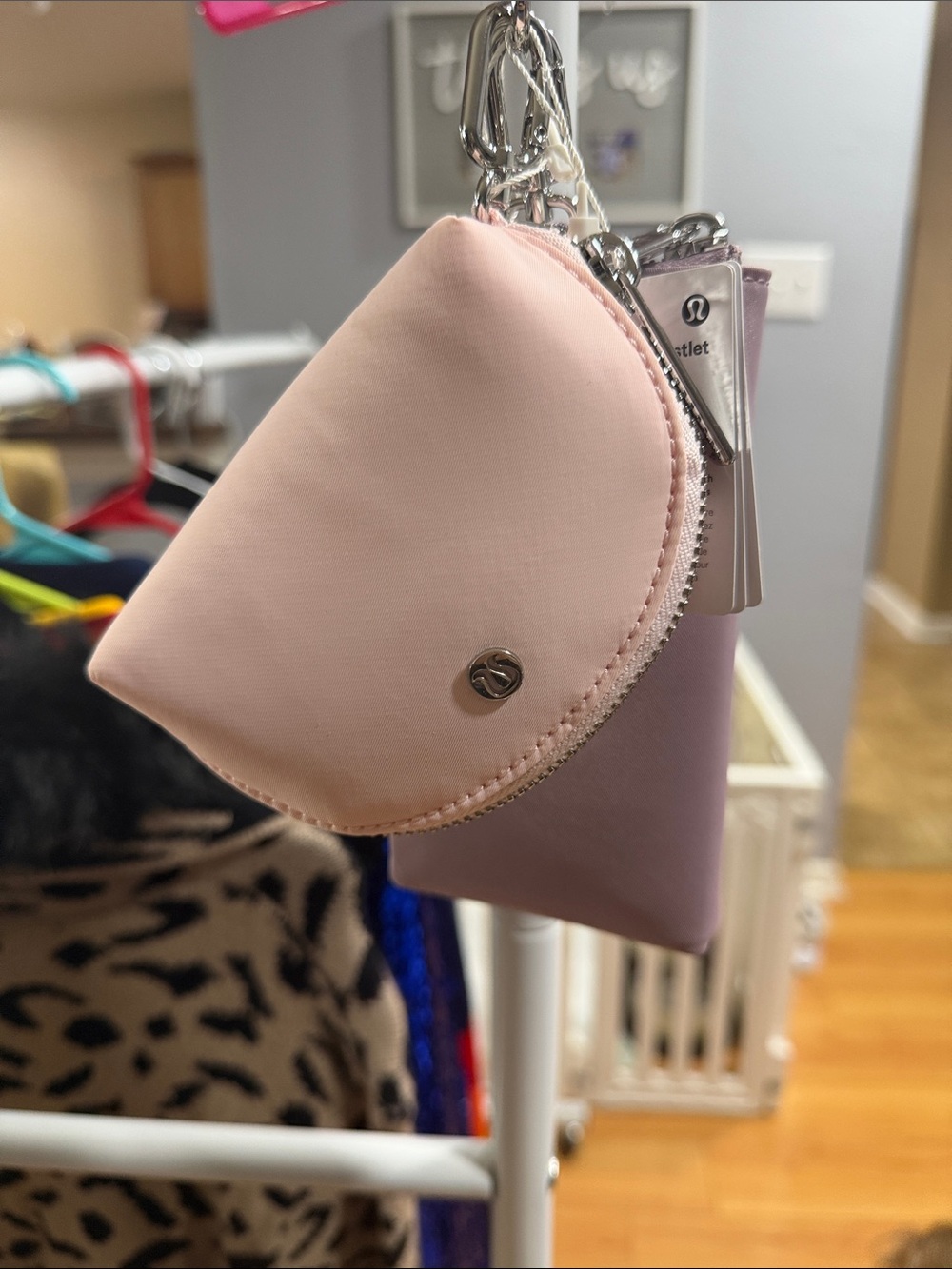 lululemon athletica Pink and Lavender Mini Key Pouches